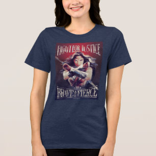T-shirt En Tri-matière Wonder Woman Lutte Pour La Justice