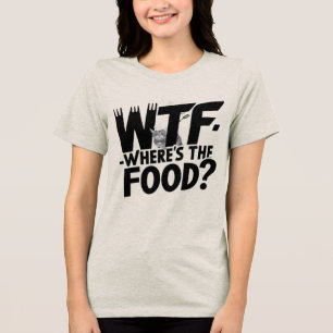 T-shirt En Tri-matière WTF - Où est La nourriture ? Cadeau Hilarious