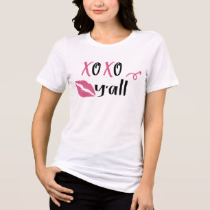 T-shirt En Tri-matière XOXO Y'all Les accolades et baisers modernes Saint