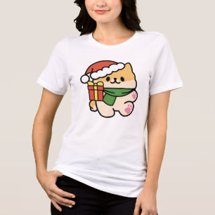 T-shirt En Tri-matière Yappy Howlidays - Jote Christmas Dog Cartoon