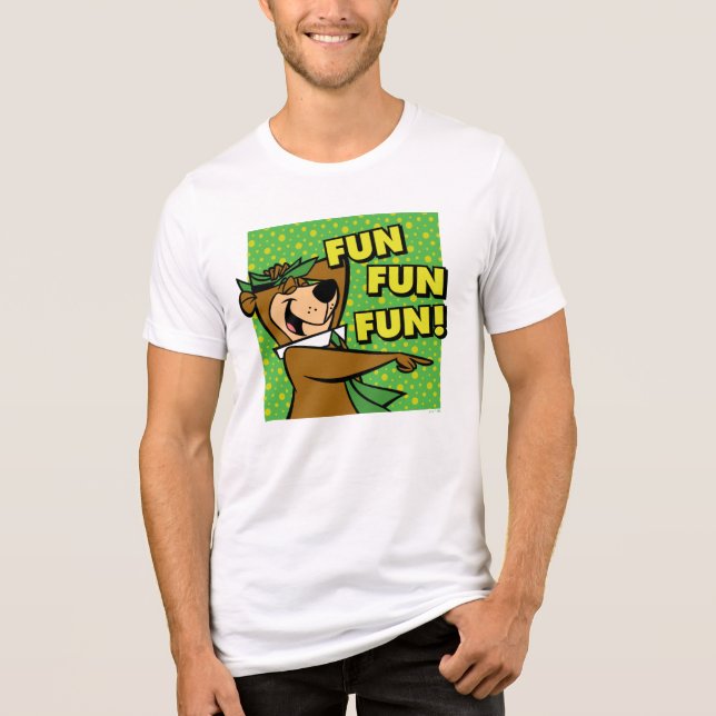 T-shirt En Tri-matière Yogi Bear Fun Amusant (Recto)