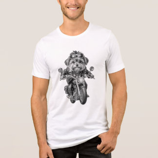 T-shirt En Tri-matière Yorkshire Terrier Biker Chien