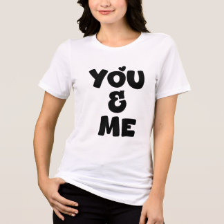 T-shirt En Tri-matière You & Me - Conception de devis minimaliste romanti