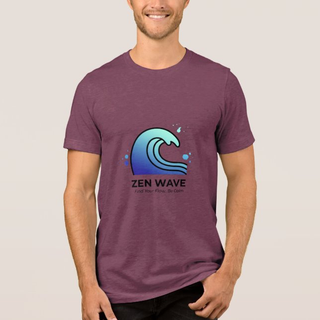 T-shirt En Tri-matière Zen Wave Find Your Flow T-Shirt (Recto)