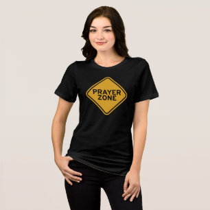 T-shirt En Tri-matière Zone de prière - Arrêtez et parlez à Dieu