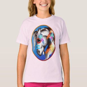T-shirt encadré par poney peint