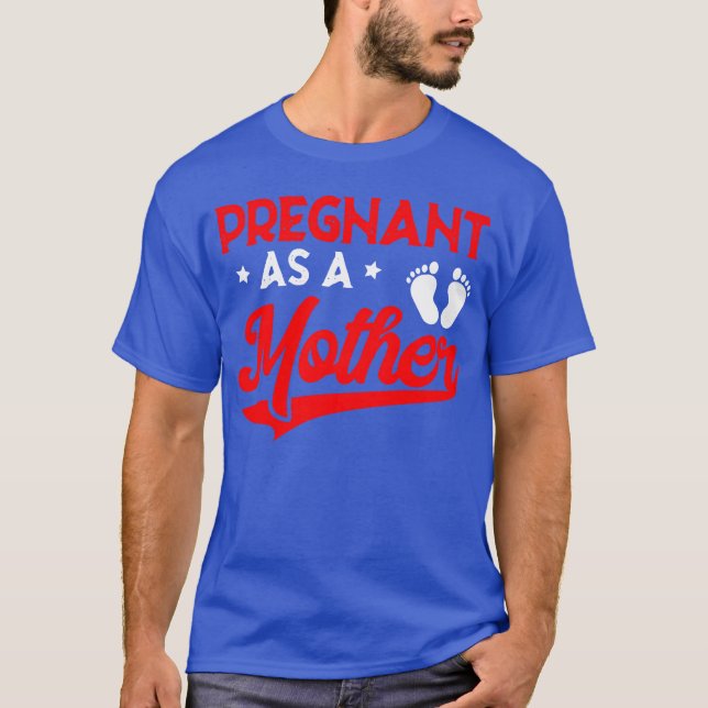 T-shirt Enceinte comme mère maman faire-part pour femmes (Devant)