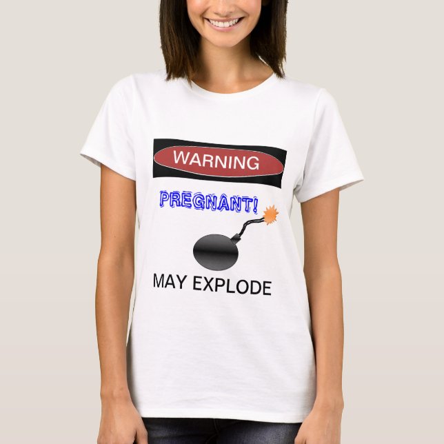 T-shirt enceinte drôle (Devant)