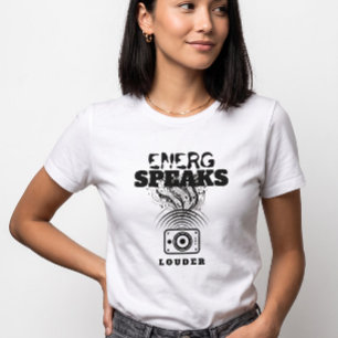 T-shirt Enceinte Soundwave pour Femmes L'Énergie Parle Plu