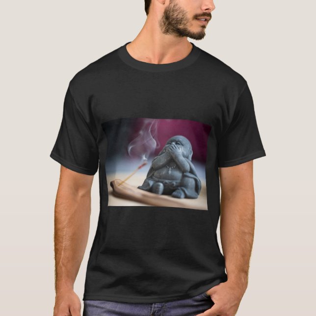 T-shirt Encens tranquilles & Bouddha Tee Print (Devant)