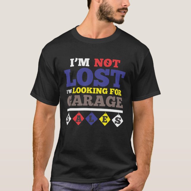T-shirt Enchère de vente de garage amusant (Devant)