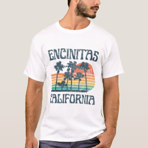 T-shirt Encinitas California Summer Vacances Vintage