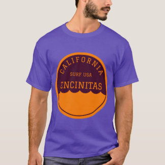 T-shirt Encinitas California Vintage Retro Surf USA Travel