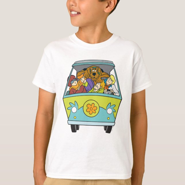 T-shirt Encombré Dans La Machine Mystérieuse (Devant)