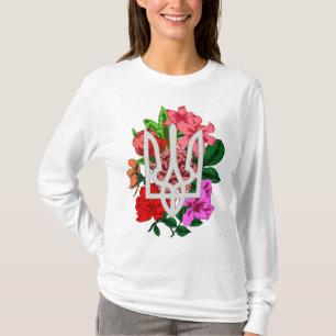 T-shirt Encore botanique et trident ukrainien tryzub T-Shi