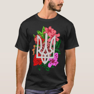 T-shirt Encore botanique et trident ukrainien tryzub T-Shi