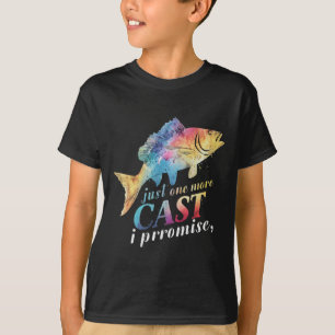 T-shirt Encore un lancer je promets Cadeaux de pêcheur