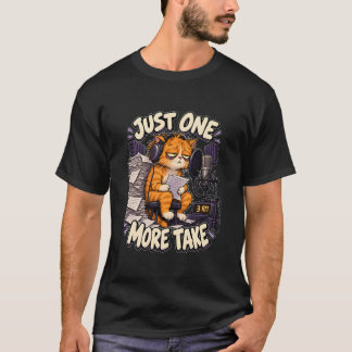 T-shirt Encore une prise drôle chanteur chat fatigué 3 heu