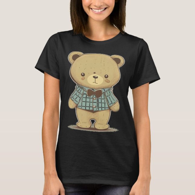 T-shirt Encouraging Teddy Bear (Devant)