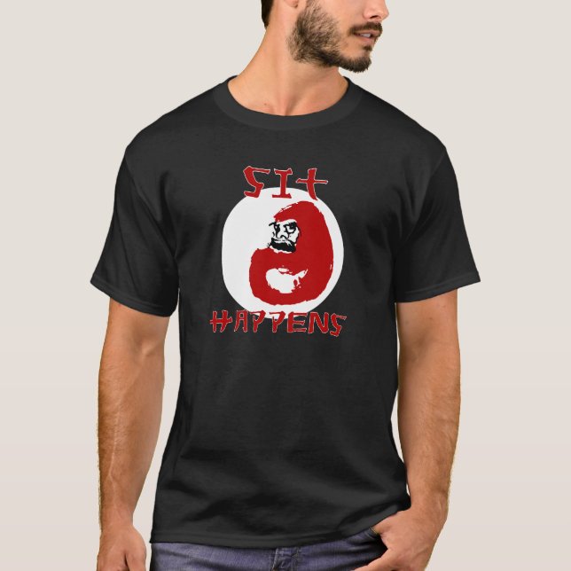 T-shirt Encre Daruma : Reposez-vous se produit (Devant)