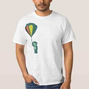 T-shirt encre de montgolfière singe