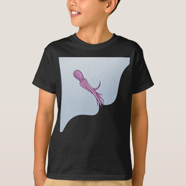 T-shirt encre de seiche de poulpe (Devant)