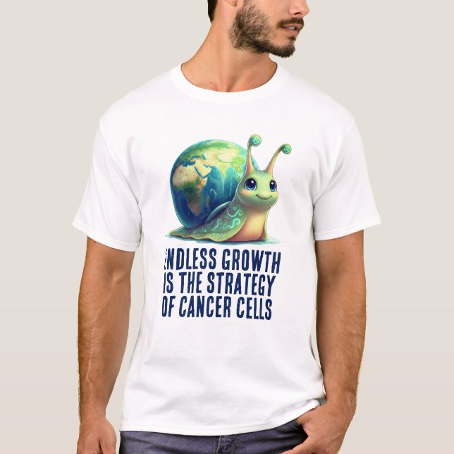 T-shirt Endless Growth Is Strategy of Cancer Cells Snail (Devant)