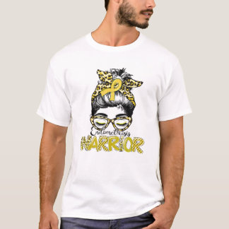 T-shirt Endometriosis Warrior Messy Bun