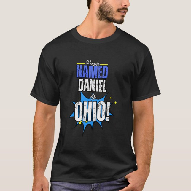 T-shirt Énergétique Daniel Nom-Ohio Comic Style Humour Int (Devant)