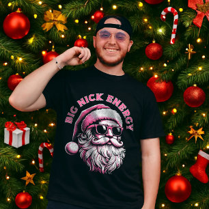 T-shirt Énergie Big Nick Santa Noël drôle de Noël Fêtes