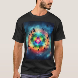T-shirt Énergie cosmique triangulaire