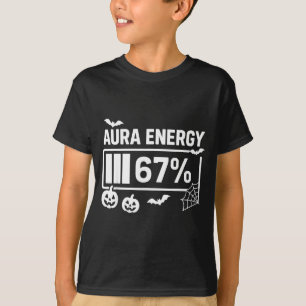 T-shirt Énergie d'aura 67 pour cent 6 7 mème halloween 