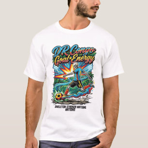 T-shirt Énergie de but de la RD Congo Skeleton Striker Nat