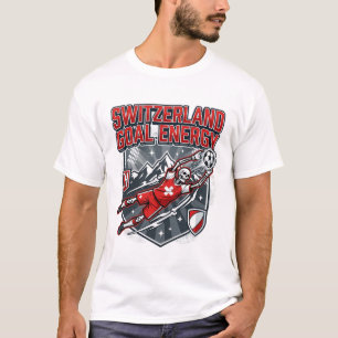 T-shirt Énergie de but Suisse Skeleton Striker Nations B