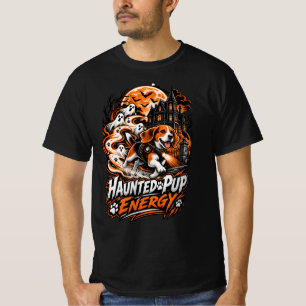 T-shirt Énergie de chiot hanté Beagle Chasseur de fantômes