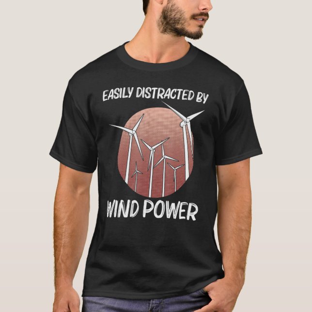 T-shirt Énergie Éolienne cool Pour Hommes Femme Turbine Éo (Devant)