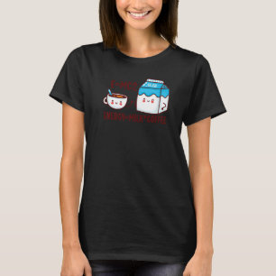 T-shirt Énergie lait café mignonnes muzzles automne boisso