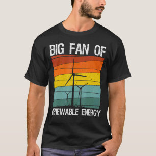 T-shirt Énergie renouvelable Énergie éolienne Turbine éoli