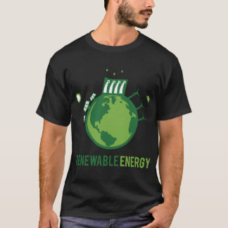 T-shirt Énergie renouvelable Énergie verte - Eau éolienne
