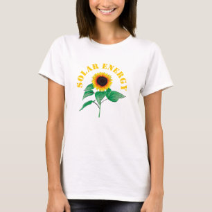 T-shirt Énergie solaire personnalisée Changement climatiqu