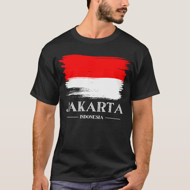 T-shirt énergie vive de Jakarta, Indonésie (Devant)