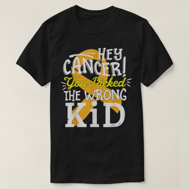 T-shirt Enfance Cancer Chemise Sensibilisation Survivant W (Design devant)