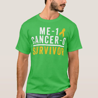 T-shirt Enfance Cancer Survivante Shirt Awareness Gold Rib