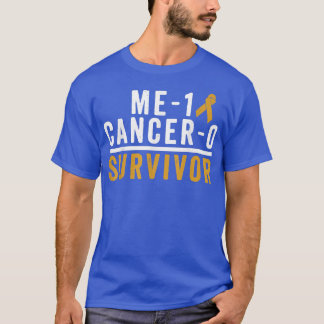 T-shirt Enfance Cancer Survivante Shirt Awareness Gold Rib