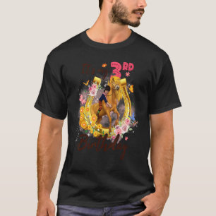 T-shirt Enfant 3 ans 3e anniversaire fille qui aime l'heur