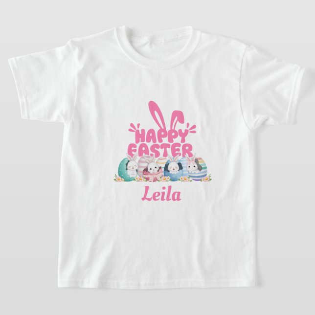 T-shirt enfant à thème de Pâques customisé (Poser)