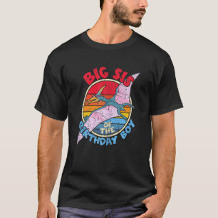 T-shirt Enfant Anniversaire I Big Sis I Pterodactylus I Fa