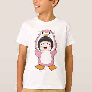 T-shirt Enfant avec costume de pingouin