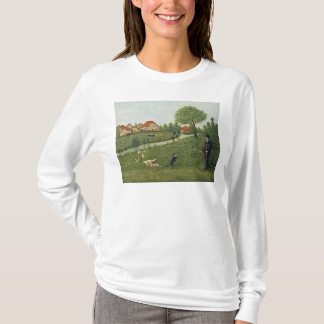 T-shirt Enfant avec des oies (Devant)