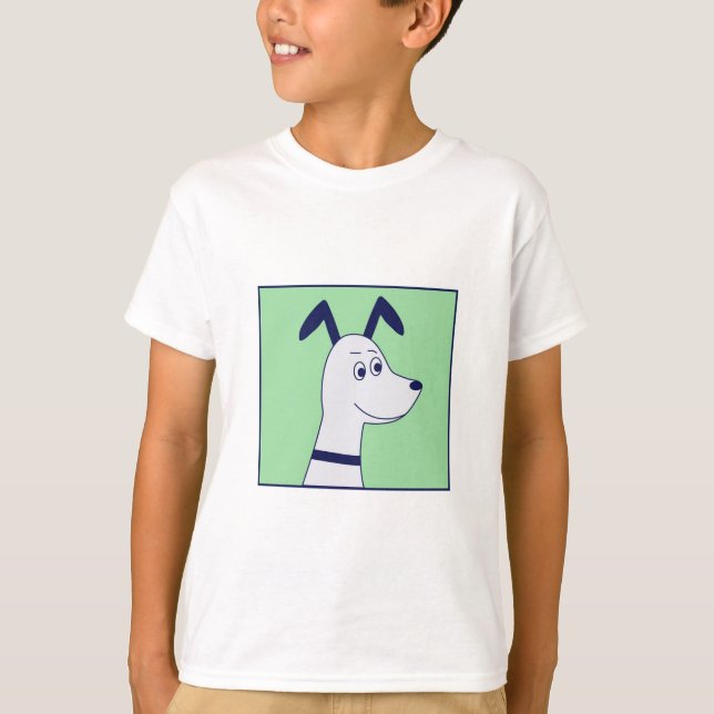T-shirt enfant avec un chien de dessin animé (Devant)